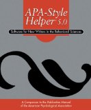 Apa-Style Helper 5.0 : Software for New Writers in the Behavioral Sciences  A Companion to the Publication Manual of the American Psychological Association [Click for larger image]