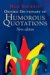 Oxford Dictionary of Humorous Quotations cover