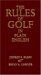 The Rules Of Golf In Plain English cover