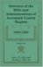 Abstracts of the Wills and Administrations of Accomack County, Virginia, 1800-1860 cover