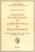 Catalogue of the Papers of James Boswell at Yale University : For the Greater Part Formerly the Collection of Lieut.-Colonel Ralph Heyward Isham cover