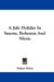 A July Holiday in Saxony, Bohemia and Silesia cover