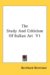 The Study and Criticism of Italian Art cover