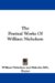 The Poetical Works of William Nicholson cover