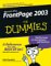  Front Page 2003 for Dummies
