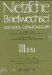 Nietzsche Briefweschsel : Kritische Gesamtausgabe cover