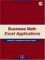 Business Math Excel Applications for Business Mathematics cover