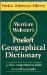 Merriam-Webster's Pocket Geographical Dictionary cover