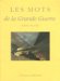 Les Mots De La Grande Guerre cover