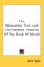 The Massoretic Text and the Ancient Versions of the Book of Micah cover