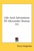 Life and Adventures of Alexander Dumas cover