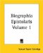 Biographia Epistolaris cover