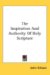 The Inspiration and Authority of Holy Scripture cover
