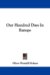 Our Hundred Days in Europe cover