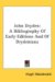 John Dryden : A Bibliography of Early Editions and of Drydeniana cover