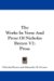 The Works in Verse and Prose of Nicholas Breton : Prose cover