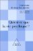 Qu'est-Ce Que La Vie Psychique cover