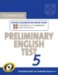 Cambridge Preliminary English Test 5 cover