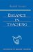 Balance in Teaching : Stuttgart September 15-22, 1920 and October 15-16, 1923 cover
