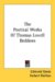 The Poetical Works Of Thomas Lovell Beddoes cover