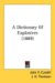 A Dictionary of Explosives cover