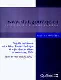 Enquete Quebecoise Sur Le Tabac, L'alcool, La Drogue Et Le Jeu Chez Les eleves Du Secondaire, 2004 : Quoi De Neuf Depuis 2002? [Click for larger image]