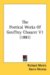 The Poetical Works Of Geoffrey Chaucer cover