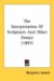 The Interpretation of Scriptures and Other Essays 1897 cover