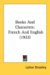  Books and Characters: French and English 1922