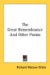 The Great Remembrance And Other Poems cover