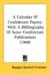 A Calendar Of Confederate Papers, With A Bibliography Of Some Confederate Publications