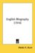 English Biography cover