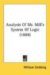 Analysis of Mr. Mill's System of Logic cover