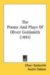 The Poems And Plays Of Oliver Goldsmith 1891 cover