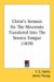 Christ's Sermon On The Mountain Translated Into The Seneca Tongue cover