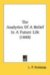 The Analytics Of A Belief In A Future Life cover