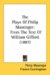 The Plays Of Philip Massinger : From the Text of William Gifford cover