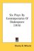 Six Plays by Contemporaries of Shakespeare cover