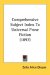The Comprehensive Subject Index to Universal Prose Fiction cover