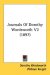 Journals Of Dorothy Wordsworth cover