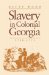 Slavery in Colonial Georgia, 1730-1775 cover