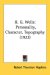 H. G. Wells : Personality, Character, Topography cover