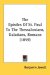 The Epistles Of St. Paul To The Thessalonians, Galatians, Romans cover