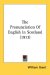 The Pronunciation of English in Scotland cover