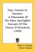  Easy Lessons In Einstein: A Discussion of the More Intelligible Features of the Theory of Relativity