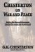 Chesterton on War and Peace : Battling the Ideas and Movements That Led to Nazism and World War II cover