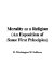 Morality as a Religion : An Exposition of Some First Principles cover