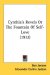 Cynthia's Revels Or The Fountain Of Self-Love cover