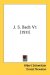 J. S. Bach cover