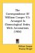 The Correspondence Of William Cowper : Arranged in Chronological Order, With Annotations cover